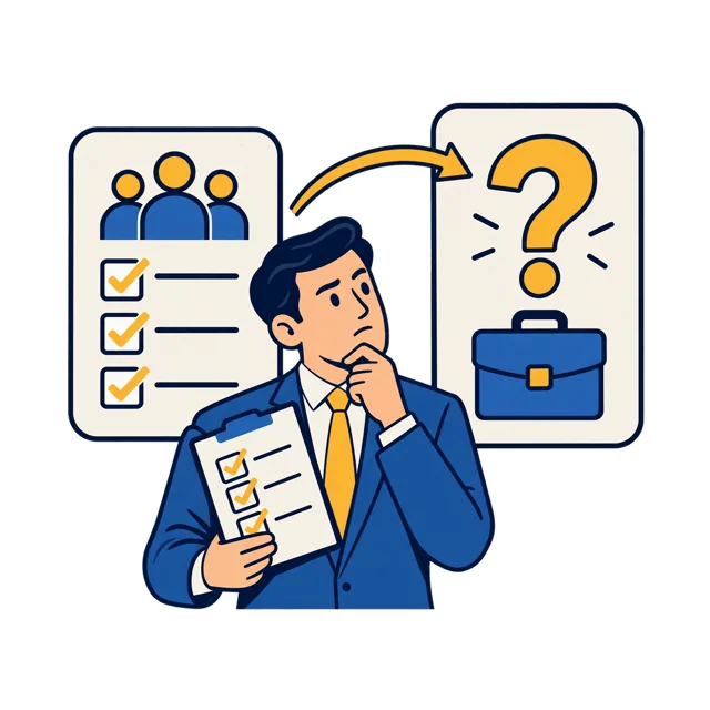 Manager comparing attendance with unknown business results